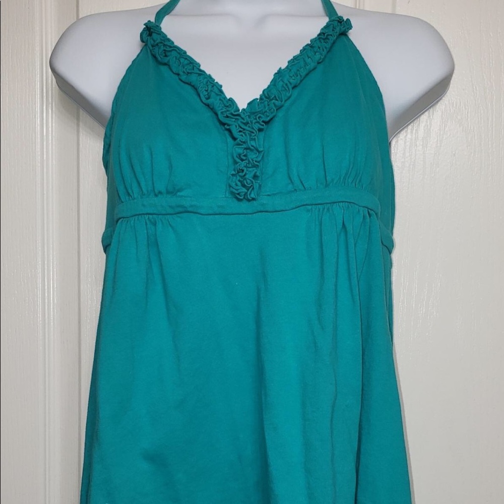 Express Halter Ruffled Top